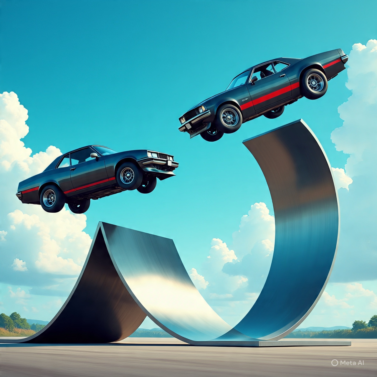 Gt Mega Ramp car stunt