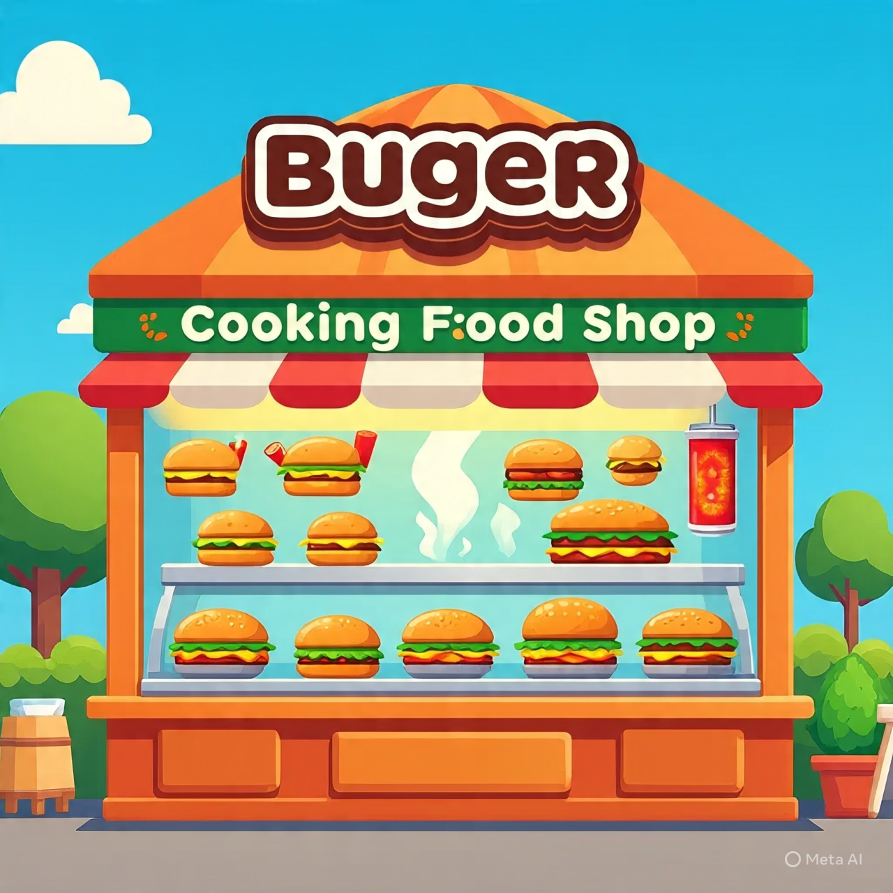Buger Cooking Food Shop